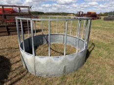 Galvanised cattle ring feeder