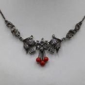 Prachtvolles Collier 835 Silber Anfang 20 Jh.
