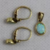 Opal Schmuckset 585 Gold