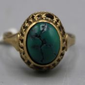Türkis Goldring 333