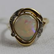 Opalring 585 Gold 