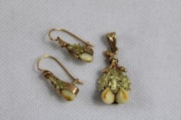 Grandel Schmuckset Trachtenschmuck 585 Gold