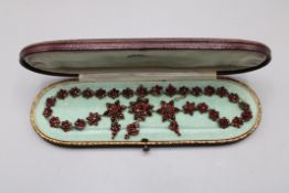 Granat Collier Trachtenschmuck um 1900
