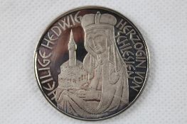 Silber Medaille Heilige Hedwig Herzogin von Schlesien