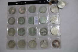 10 DM Gedenkmünzen Silbermünzen 24 St.
