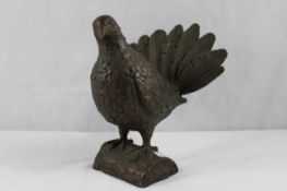 Bronzefigur Turteltaube Pfautaube 