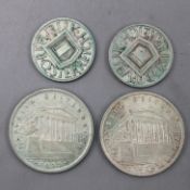 Schilling Silbermünzen Österreich 4 St.
