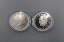 Silber Medaillen 2 St.