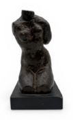 FRANK DOBSON (BRITISH 1886-1963): A BRONZE SCULPTURE OF A KNEELING NUDE LADY