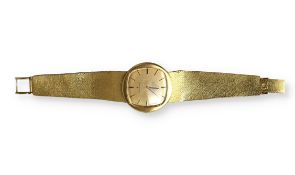 OMEGA: AN 18 CARAT GOLD CONSTELLATION AUTOMATIC CHRONOMETER WRIST WATCH