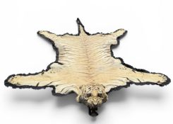 VAN INGEN OF MYSORE: AN EDWARDIAN TAXIDERMY TIGER SKIN RUG