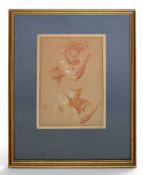 ATTRIBUTED TO JOHN RUSKIN (BRITISH 1819-1900): STUDIES OF A TORSO
