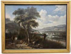 17TH/18TH CENTURY DUTCH SCHOOL: A WINDING RIVER LANDSCAPE