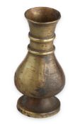 A CHINESE MINIATURE BRONZE VASE, QING DYNASTY