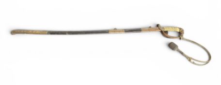 A LATE 19TH CENTURY NAVAL SWORD