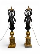 ATTRIBUTED TO PIERRE-PHILIPPE THOMIRE (FRENCH, 1751-1853): A PAIR OF EMPIRE BRONZE CANDLEABRA