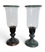 A PAIR OF STORM LANTERNS