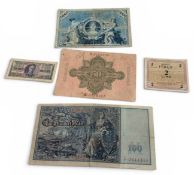 VARIOUS WAR CURRENCY BANKNOTES