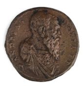 A BRONZE MEDAL COMMEMORATING ADMIRAL ANDRE DORIA (1468-1560)