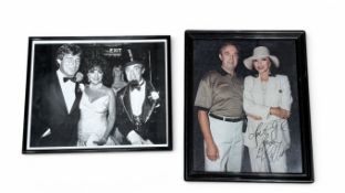 THE PLAYBOY AND CLERMONT CLUBS: JOAN COLLINS, HAND SIGNED COLOURED PHOTOGRAPH