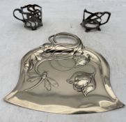 WMF: A JUGENDSTIL ELECTROPLATED CRUMB TRAY