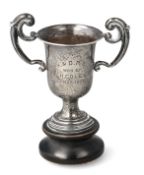 A SMALL SILVER 1908 TROPHY CUP