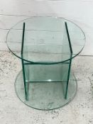 Glass circular side table (D45cm x H42cm)