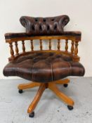 Victorian style captains office chair