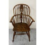 English elm and ash Windsor chair AF