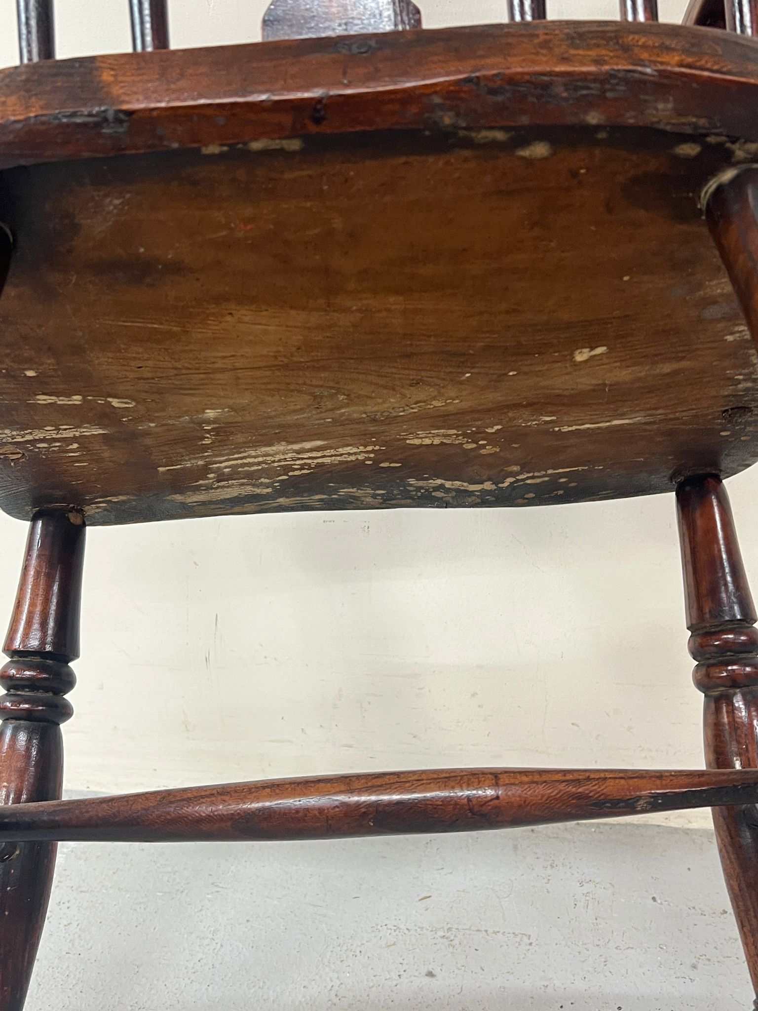 English elm and ash Windsor chair AF - Image 3 of 3
