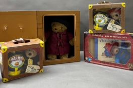 Four boxed Paddington Bears to include Marmite limited edition