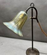 Art Deco period lamp, it displays a patina of time with original cable (needs replacing)