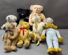 A selection of teddy bears, various makers, to include Merrythought