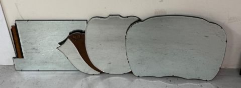 Three vintage mirrors in Art Deco style
