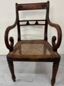 A miniature 19th century kids chair H60cm SH28cm Condition Report good condition
