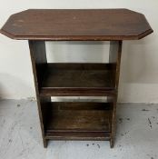 A wooden side table with shelf 62cm x 30cmD x 67cm High