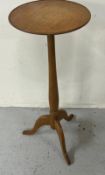 Light oak plant stand (H64cm x Dia25cm)