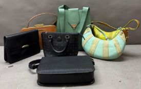 A selection of ladies designer hand bags to include Suzy Smith, Lorbac and Luigi