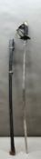A vintage Cavalry sword in scabard