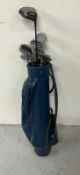 Set of vintage golf clubs
