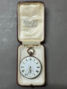 A Brass pocket watch, untested