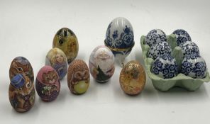 Decorative eggs, hand-painted Folk Art