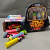 A collection of Pez dispensers