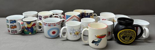 A selection of novelty mugs