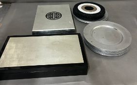 A collection of place mats, serving mats and napkin rings