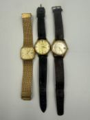 Three collectable watches Ailaine, Accurist and Rotary.