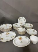 Spode dinner service Blenhiem pattern Y 7695, 17X plates (Dia23cm), 8 c plates (dia27cm), 4 x plates