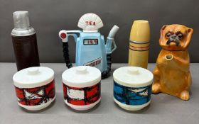 A miniature of novelty and vintage memorabilia to include teapot etc