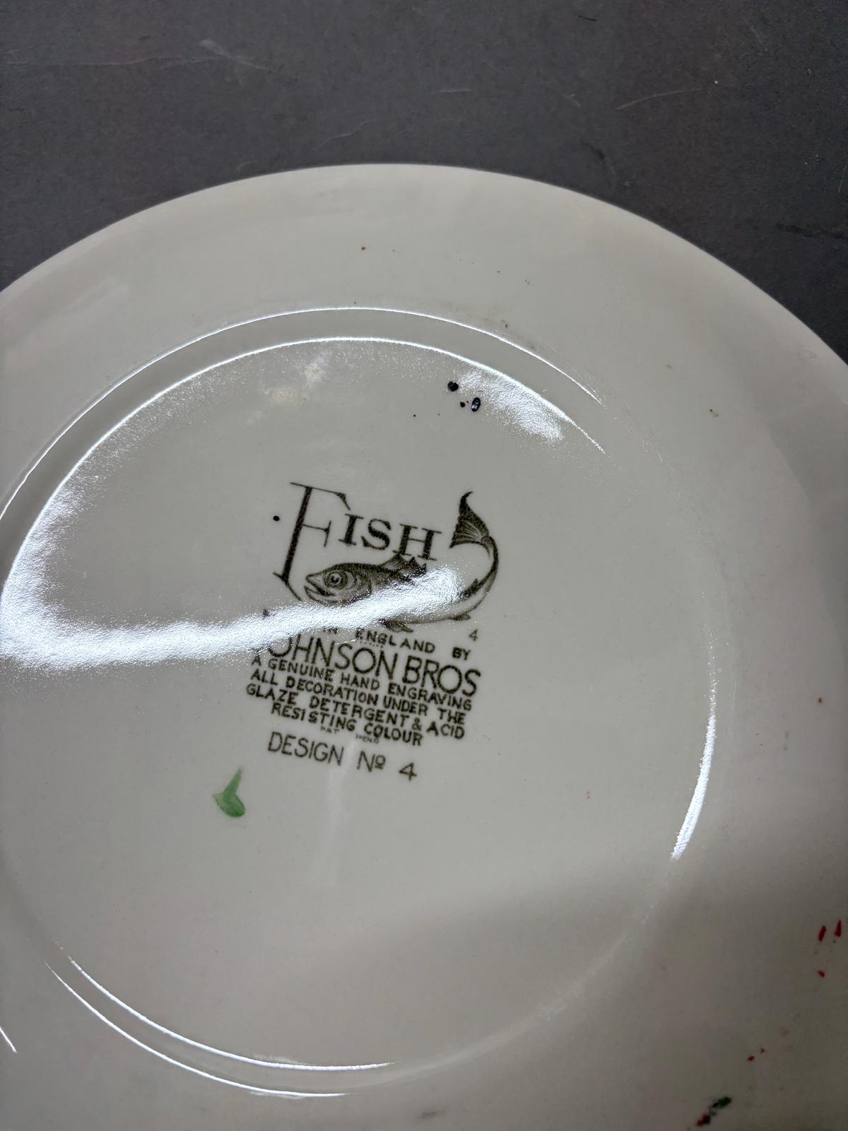A selection of different plates to include three Portmerion, four Johnsons fish plates and various - Image 2 of 5