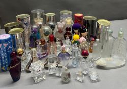 A collection of perfume bottles of various sizes and ages Condition Report empty as found